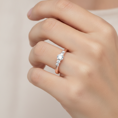 Subtle Statements Single Stone Ring In 925 Sterling Silver - Fifteen
