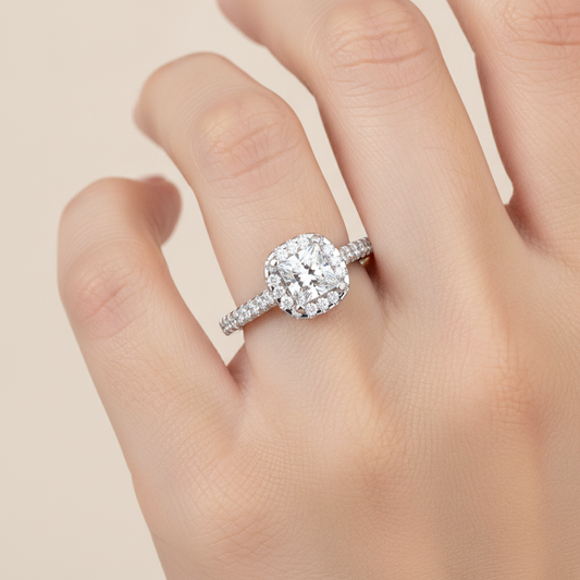 Marvellou Bridal Ring Set In 925 Sterling Silver - Fourteen