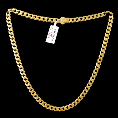 Cuban Link Chain Necklace 21 Inch 5.5 Mm Width - Four