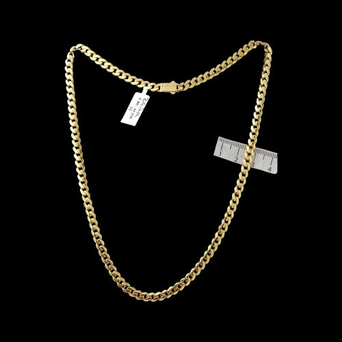 Cuban Link Chain Necklace 6 mm wide with Box Clasp 24 Inch