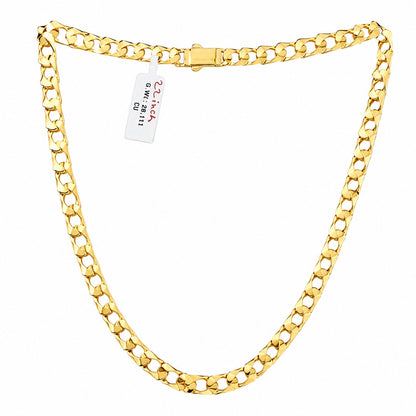 Cuban Link Chain Necklace With Box Clasp  22 Inch Statement Jewelry For Men And Women - One