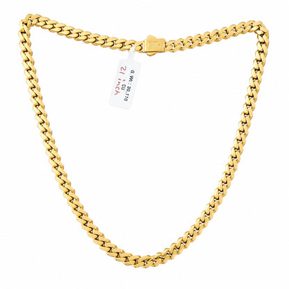 Cuban Link Chain Necklace 21 Inch 5.5 Mm Width - One