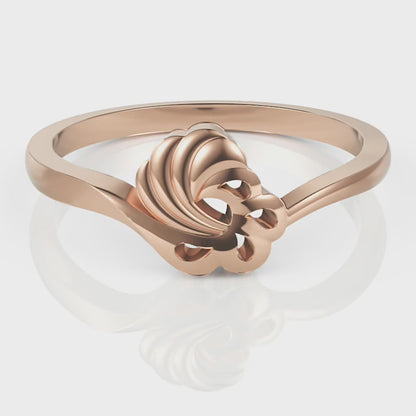 Classic Love Knot Ring for Working Women