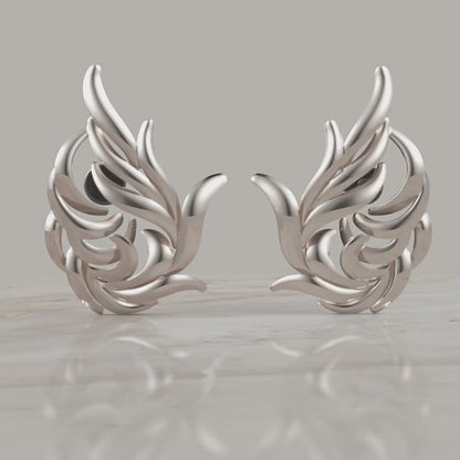 15 MM Gold Twisted Art Earring