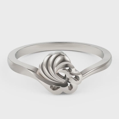 Classic Love Knot Ring for Working Women