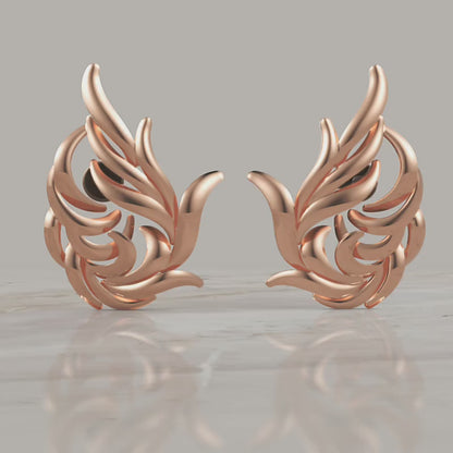 15 MM Gold Twisted Art Earring