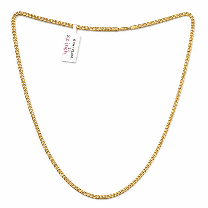 Cuban Link Chain Necklace With Box Clasp Closure - Four